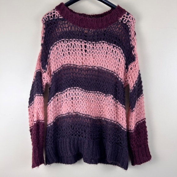 Mohair Blend women’s open knit sweater size small - Picture 5 of 11